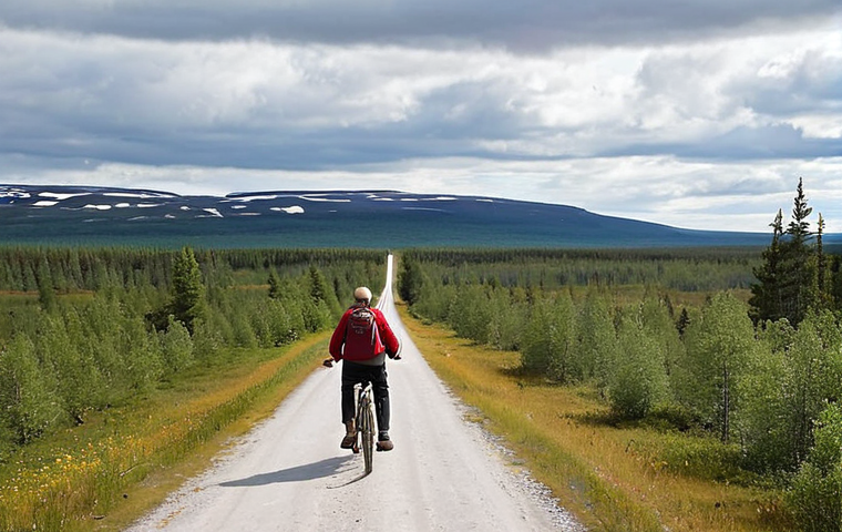 **Prompt 1: Authenticity and Swedish Local Immersion**
    A picturesque scene capturing the essence of conscious travel within Sweden. Focus on authentic experiences: a person cycling peacefully on a quiet country road on Gotland, perhaps pausing to chat with a local artisan, or enjoying a traditional 'fika' in a charming small town like Söderköping. Alternatively, an individual hiking through the vast, serene landscapes of Swedish Lapland (Kungsleden), connecting deeply with nature. The image should evoke a sense of genuine discovery, sustainability, and the unique beauty of Swedish local culture and outdoor life, emphasizing "slow travel" and immersion.